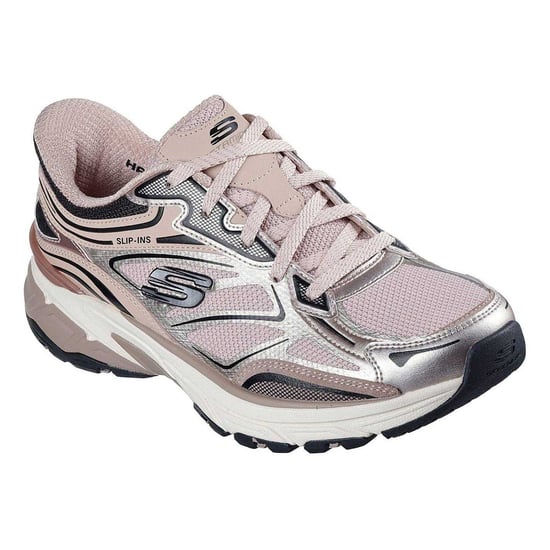 Skechers - Metallic Sneaker für Damen, Zum Reinschlüpfen, Flach (Rosa) - Image 5