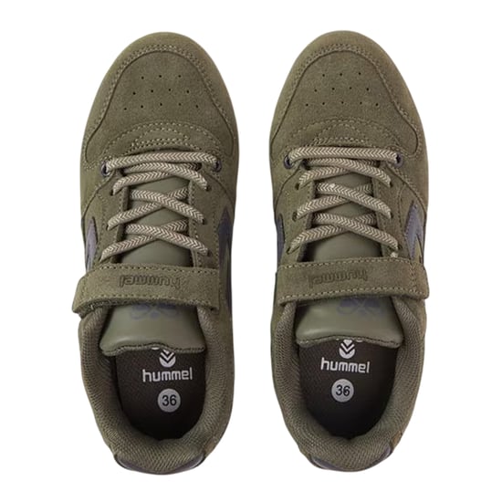 Hummel - Dreieck Sneaker für Kinder, Wildleder (Oliv) - Image 3