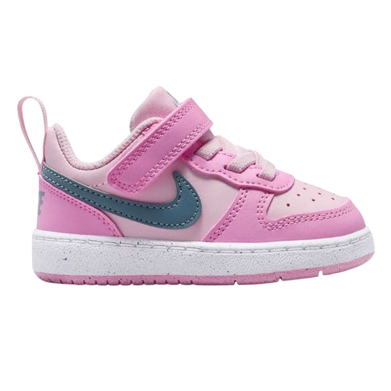 Nike - "Court Borough" Sneaker für Kinder, Leder (Pink/Grau) - Image 1