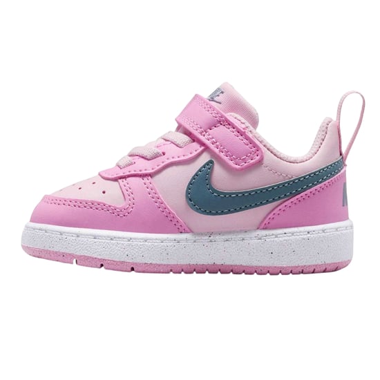 Nike - "Court Borough" Sneaker für Kinder, Leder (Pink/Grau) - Image 3