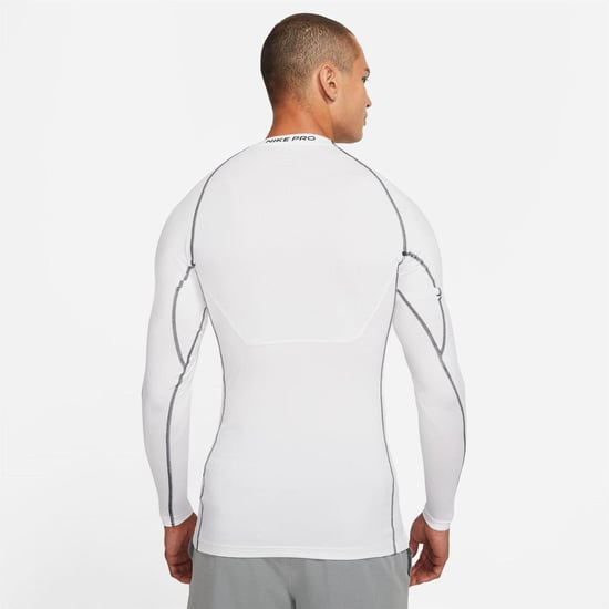 Nike - "Pro Core" T-Shirt für Herren, Langärmlig (Weiß) - Image 2