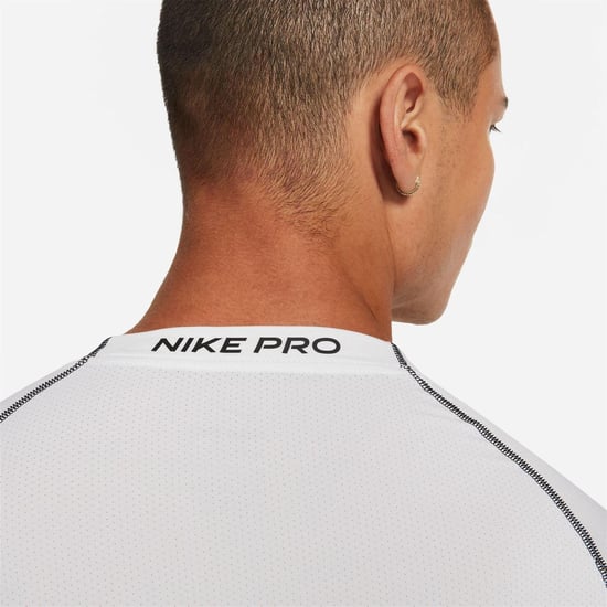 Nike - "Pro Core" T-Shirt für Herren, Langärmlig (Weiß) - Image 4