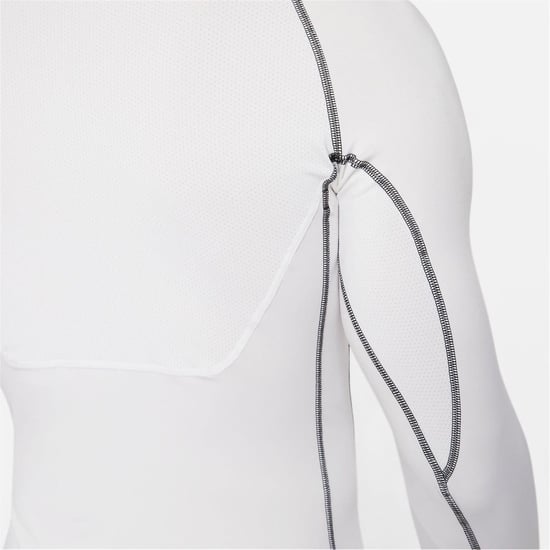 Nike - "Pro Core" T-Shirt für Herren, Langärmlig (Weiß) - Image 5