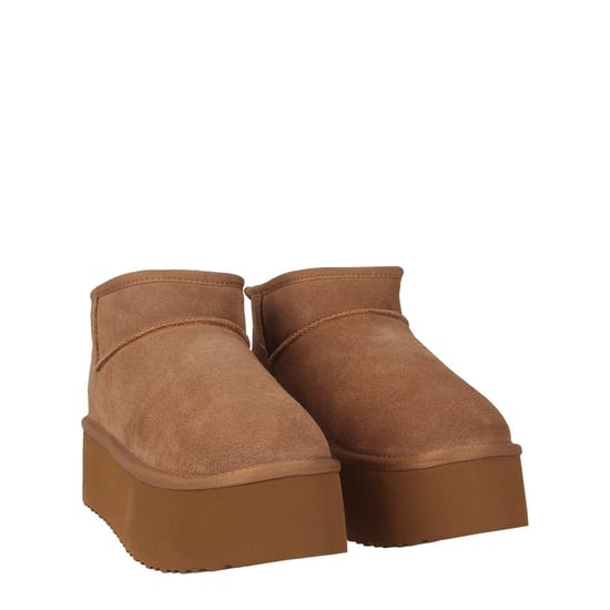 Jack Wills - Stiefeletten für Damen, Wildleder, Plattform-Absatz (Hellbraun) - Image 3