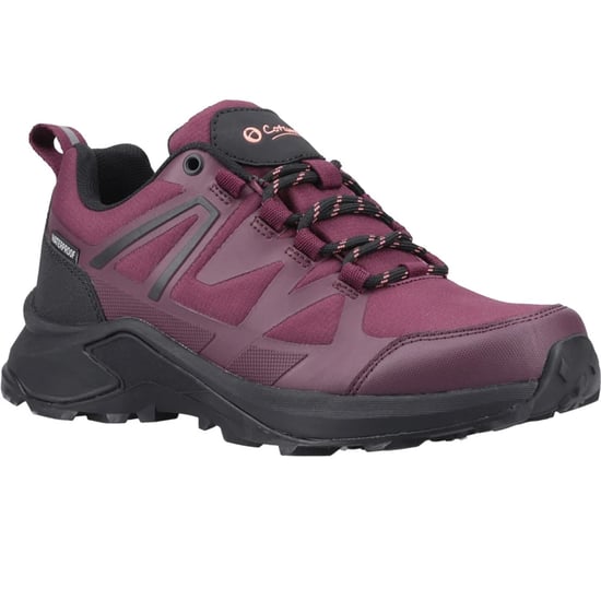 Cotswold - "Horton" Wanderschuhe für Damen, recyceltes Material, niedrig geschnitten (Burgunderrot) - Image 5