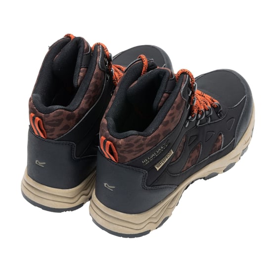 Regatta - "Vendora" Leopard Wanderstiefel für Damen, Kunststoff (Schwarz) - Image 3