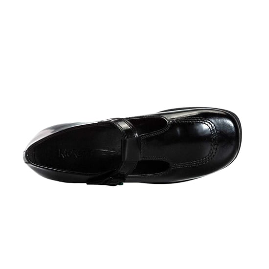 Kickers - "Fragma" Schul-Uniform-Schuhe für Mädchen, Lackleder, T-Träger (Schwarz) - Image 3