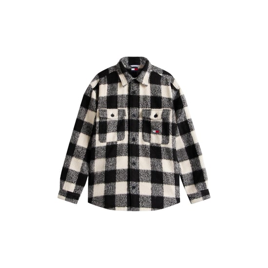 Tommy Jeans - Hemdjacke für Herren, Brusttasche, Flanell (Rot/Schwarz) - Image 2