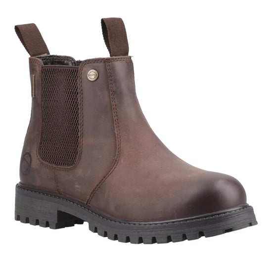 Cotswold - "Aston" Dealer-Stiefel für Kinder, Vollnarbenleder, Aufziehen (Braun) - Image 5