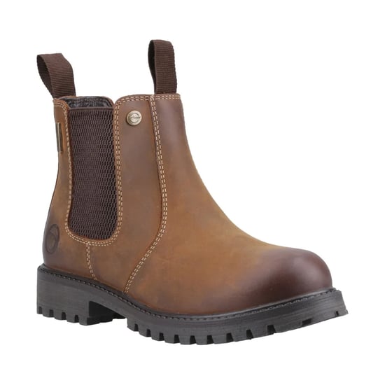 Cotswold - "Aston" Dealer-Stiefel für Kinder, Vollnarbenleder, Aufziehen (Hellbraun) - Image 5