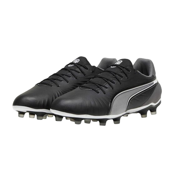 Puma - "King Match" Fußballschuhe mit festem Boden für Herren (Schwarz/Weiß) - Image 3