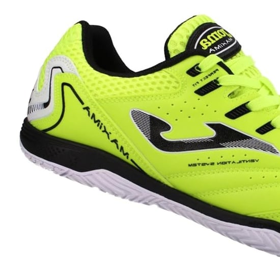 Joma - "Maxima" Hallenfußballschuhe für Herren, Verstärkte Zehe (Fluoreszierendes Gelb/Schwarz) - Image 4