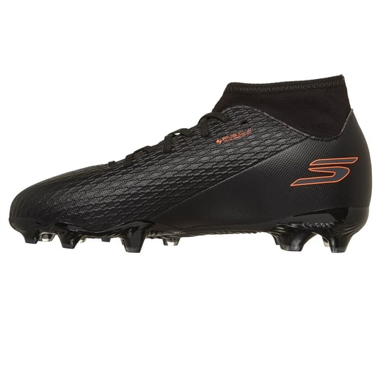 Skechers - "Skx 2" Fußballschuhe mit festem Boden für Kinder (Schwarz/Orange) - Image 2