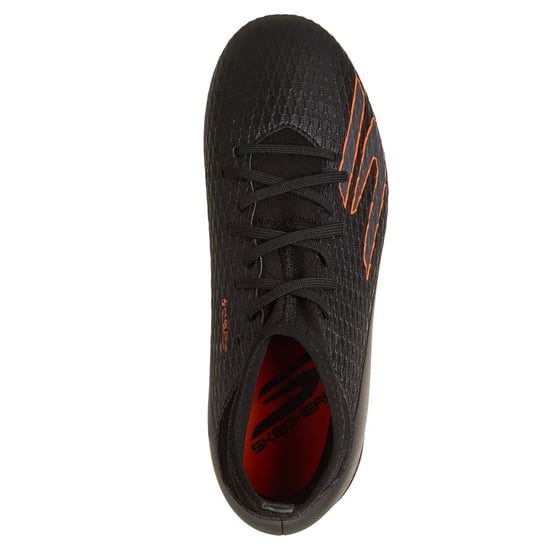 Skechers - "Skx 2" Fußballschuhe mit festem Boden für Kinder (Schwarz/Orange) - Image 3