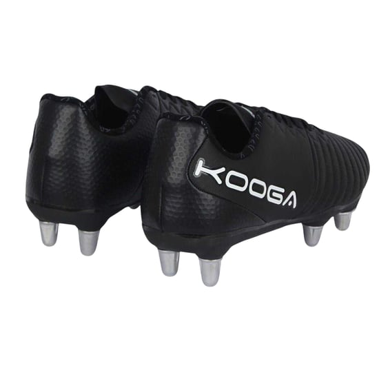 KooGa - Rugby-Stiefel für Kinder, Synthetischer Stoff (Schwarz/Weiß) - Image 2