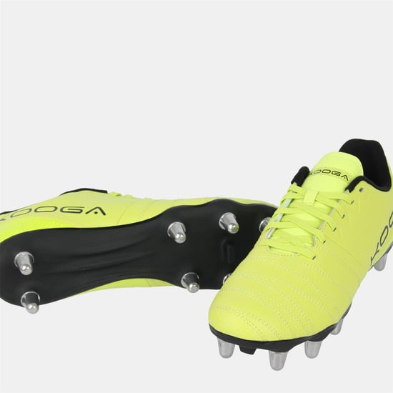 KooGa - "Power SG" Rugby-Stiefel für Herren, Leder (Gelb/Schwarz) - Image 3