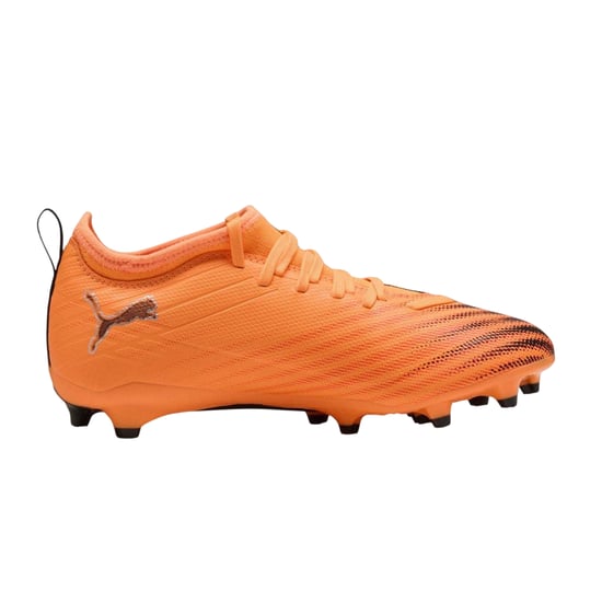 Puma - "Ultra 6 Match" Fußballschuhe mit festem Boden für Kinder (Rot/Schwarz) - Image 1