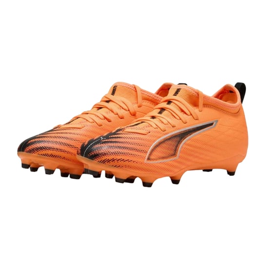 Puma - "Ultra 6 Match" Fußballschuhe mit festem Boden für Kinder (Rot/Schwarz) - Image 4
