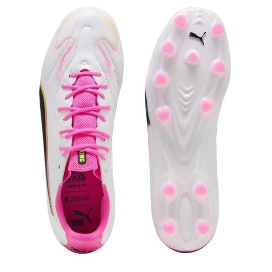 Puma - "King Match" Fußballschuhe mit festem Boden für Herren (Pink) - Image 3