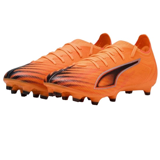 Puma - "Ultra 6 Match" Fußballschuhe mit festem Boden für Herren (Orange/Schwarz) - Image 4