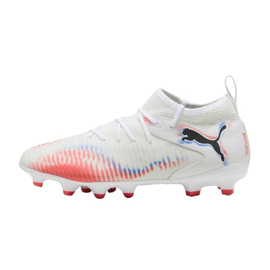 Puma - "Future 8 Match" Künstlicher Boden Fußballschuhe für Kinder (Weiß/Schwarz/Rot) - Image 2