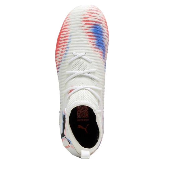 Puma - "Future 8 Match" Künstlicher Boden Fußballschuhe für Kinder (Weiß/Schwarz/Rot) - Image 3