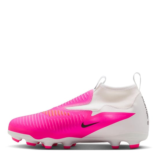 Nike - "Academy" Fußballschuhe mit festem Boden für Kinder (Weiß/Pink) - Image 2