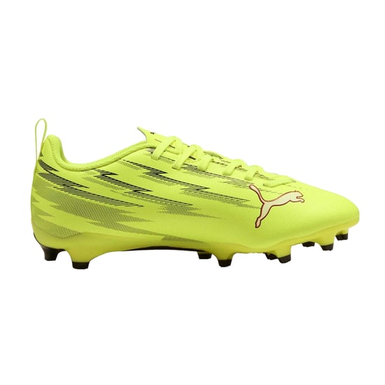 Puma - "Ultra 5 Play" Fußballschuhe mit festem Boden für Kinder (Gelb/Schwarz) - Image 1
