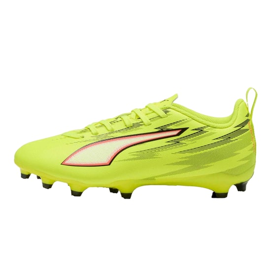 Puma - "Ultra 5 Play" Fußballschuhe mit festem Boden für Kinder (Gelb/Schwarz) - Image 2