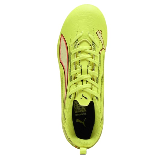 Puma - "Ultra 5 Play" Fußballschuhe mit festem Boden für Kinder (Gelb/Schwarz) - Image 3