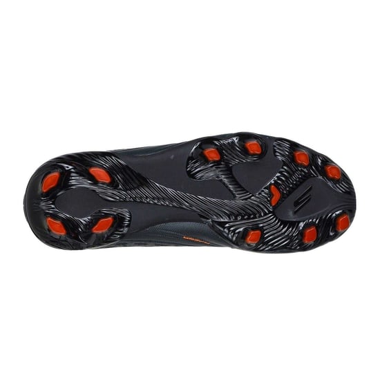 Skechers - "Razor" Fußballschuhe mit festem Boden für Kinder (Schwarz/Orange) - Image 4