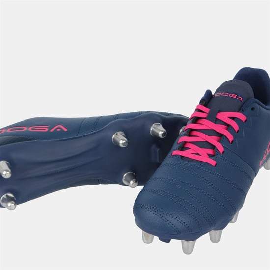 KooGa - "Power SG" Rugby-Stiefel für Herren, Leder (Marine/Pink) - Image 3