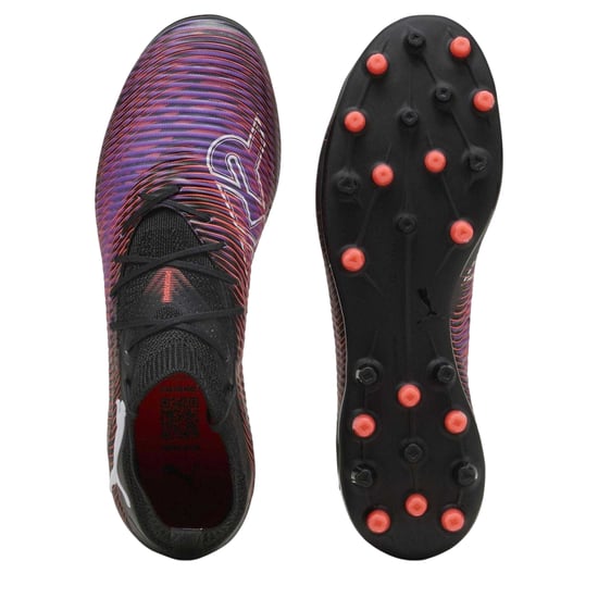 Puma - "Future 8 Pro" Fußball-Stiefel für Herren, Ohne Schnürsenkel (Schwarz/Weiß/Rot) - Image 3