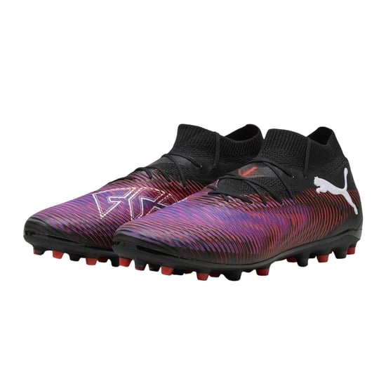 Puma - "Future 8 Pro" Fußball-Stiefel für Herren, Ohne Schnürsenkel (Schwarz/Weiß/Rot) - Image 4