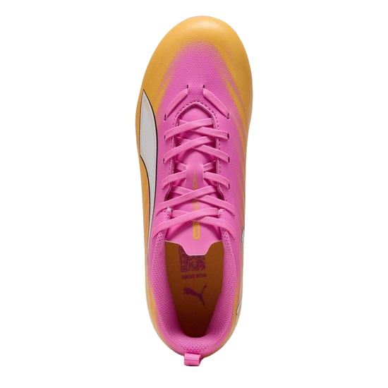 Puma - "Ultra 5 Play" Fußballschuhe mit festem Boden für Kinder (Pink/Orange) - Image 3