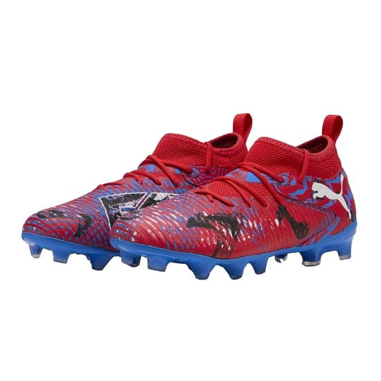 Puma - "Future 8 Match" Künstlicher Boden Fußballschuhe für Kinder (Rot/Blau) - Image 5