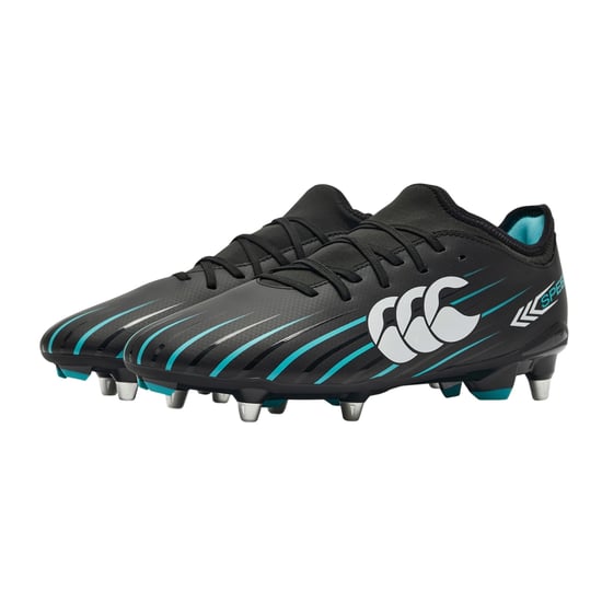 Canterbury - "Speed Falcon 2.0 Team" Rugby-Stiefel für weichen Boden für Herren/Damen Unisex (Schwarz/Grün) - Image 6