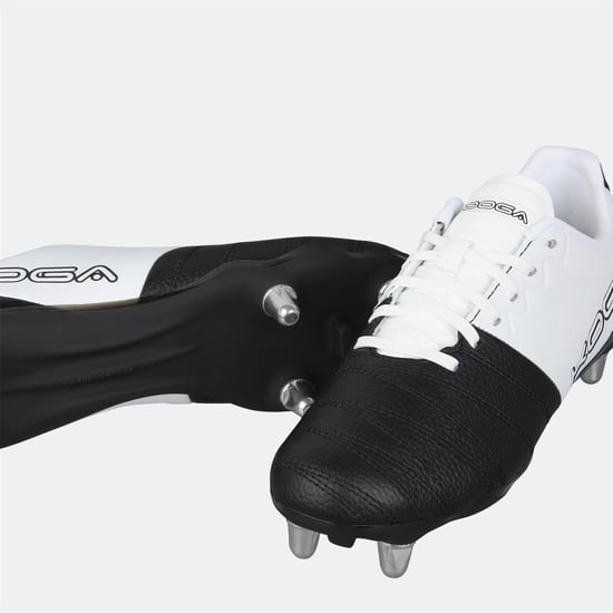 KooGa - Rugby-Stiefel für Kinder, Synthetischer Stoff (Weiß/Schwarz) - Image 3