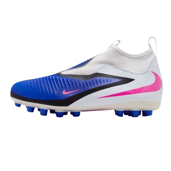 Nike - "Academy" Fußballschuhe mit festem Boden für Kinder (Blau/Weiß/Pink) - Image 3