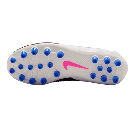 Nike - "Academy" Fußballschuhe mit festem Boden für Kinder (Blau/Weiß/Pink) - Image 4