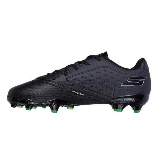 Skechers - "Razor" Fußballschuhe mit festem Boden für Kinder (Schwarz/Silber) - Image 2