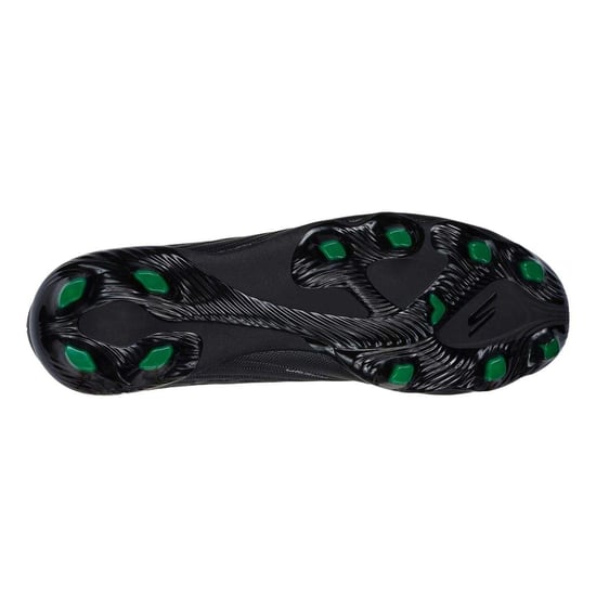 Skechers - "Razor" Fußballschuhe mit festem Boden für Kinder (Schwarz/Silber) - Image 3