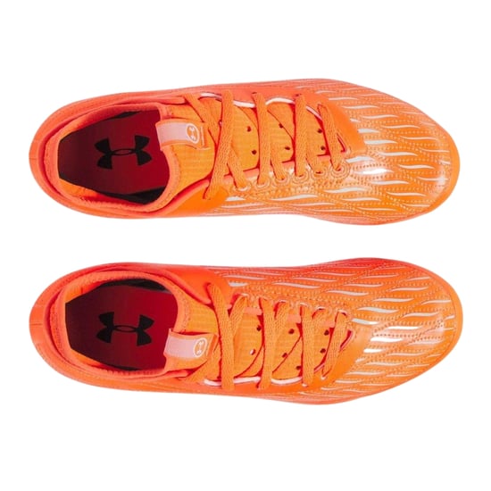 Under Armour - "Magnetico Elite 4" Fußballschuhe mit festem Boden für Kinder (Orange) - Image 3