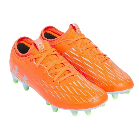 Under Armour - "Magnetico Elite 4" Fußballschuhe mit festem Boden für Kinder (Orange) - Image 5