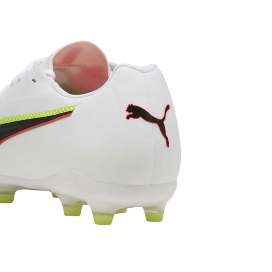 Puma - "King Match" Fußballschuhe mit festem Boden für Herren (Weiß/Schwarz) - Image 4