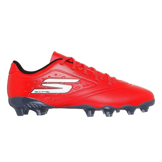 Skechers - "Razor" Fußballschuhe mit festem Boden für Kinder (Rot/Schwarz) - Image 1