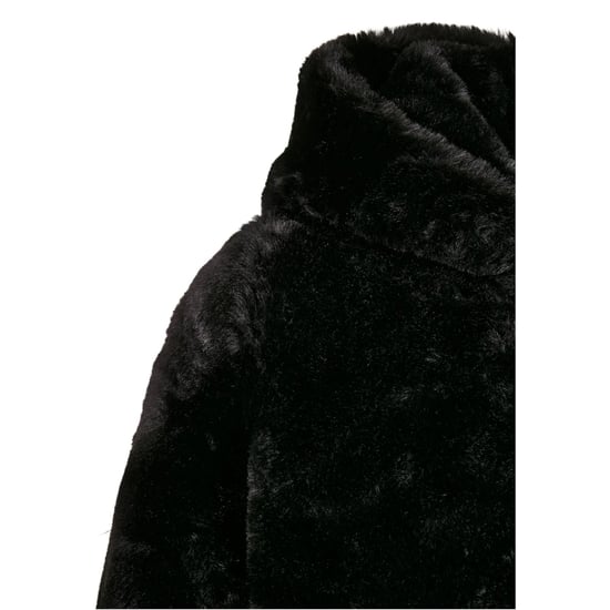 Urban Classics - Mantel mit Kapuze für Mädchen (Schwarz) - Image 3