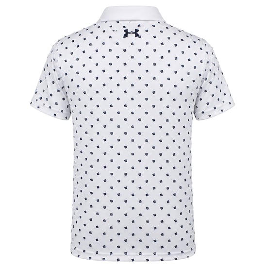 Under Armour Performance Poppie Kinder Weißes Golfpoloshirt - Image 2