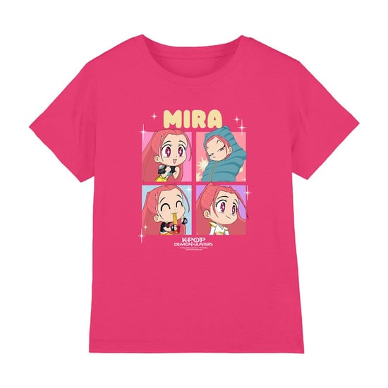 K-Pop Demon Hunters - "Huntrix" T-Shirt für Kinder (Fuchsie) - Image 2