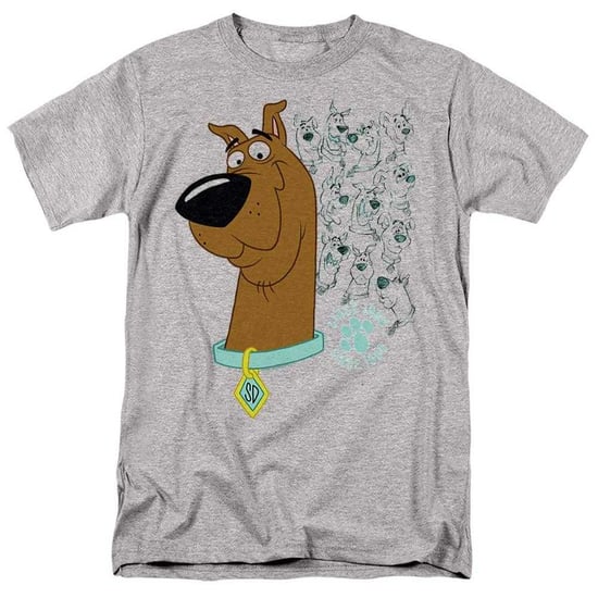 Scooby Doo - "Evolution Of" T-Shirt für Herren/Damen Unisex (Sportliches Heather) - Image 1